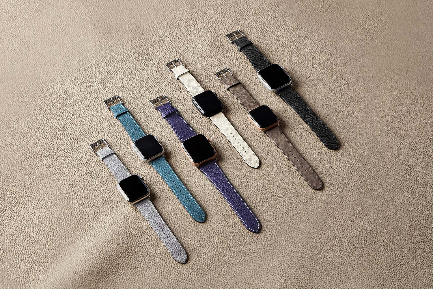 【42mm/44mm/45mm, M/Lサイズ】Apple Watch レザーバンド