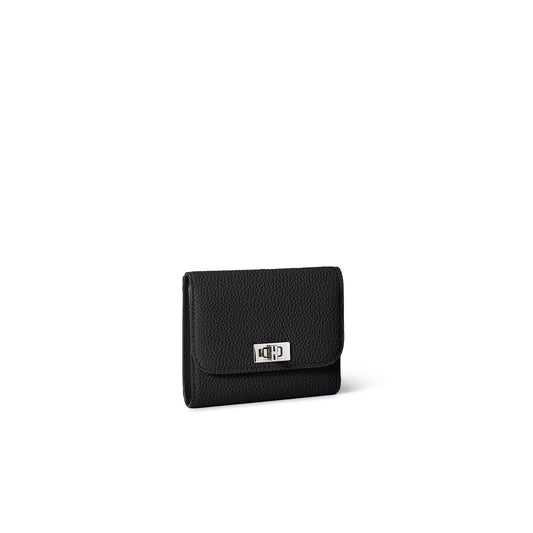 Beatrice Trifold Wallet in Shrink Leather