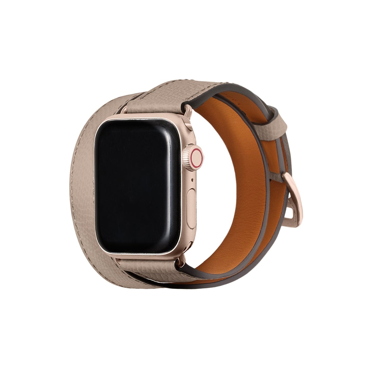 Double Tour Apple Watch Leather Band Noblesse Leather [38mm/40mm/41mm] (Adapter: Gold)