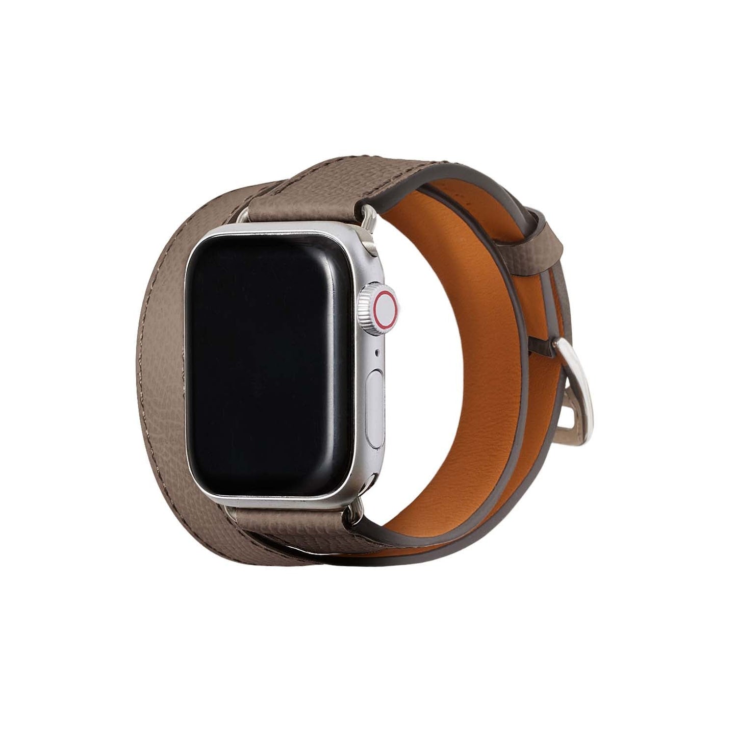 Double Tour Apple Watch Leather Band Noblesse Leather [38mm/40mm/41mm] (Adapter: Silver)