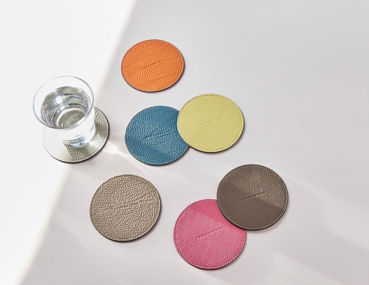 Coasters (set of 4) Shrink leather