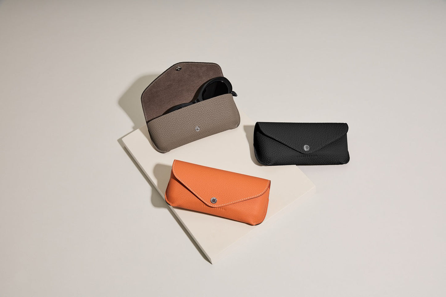 Flap Eyeglass Case Shrink Leather