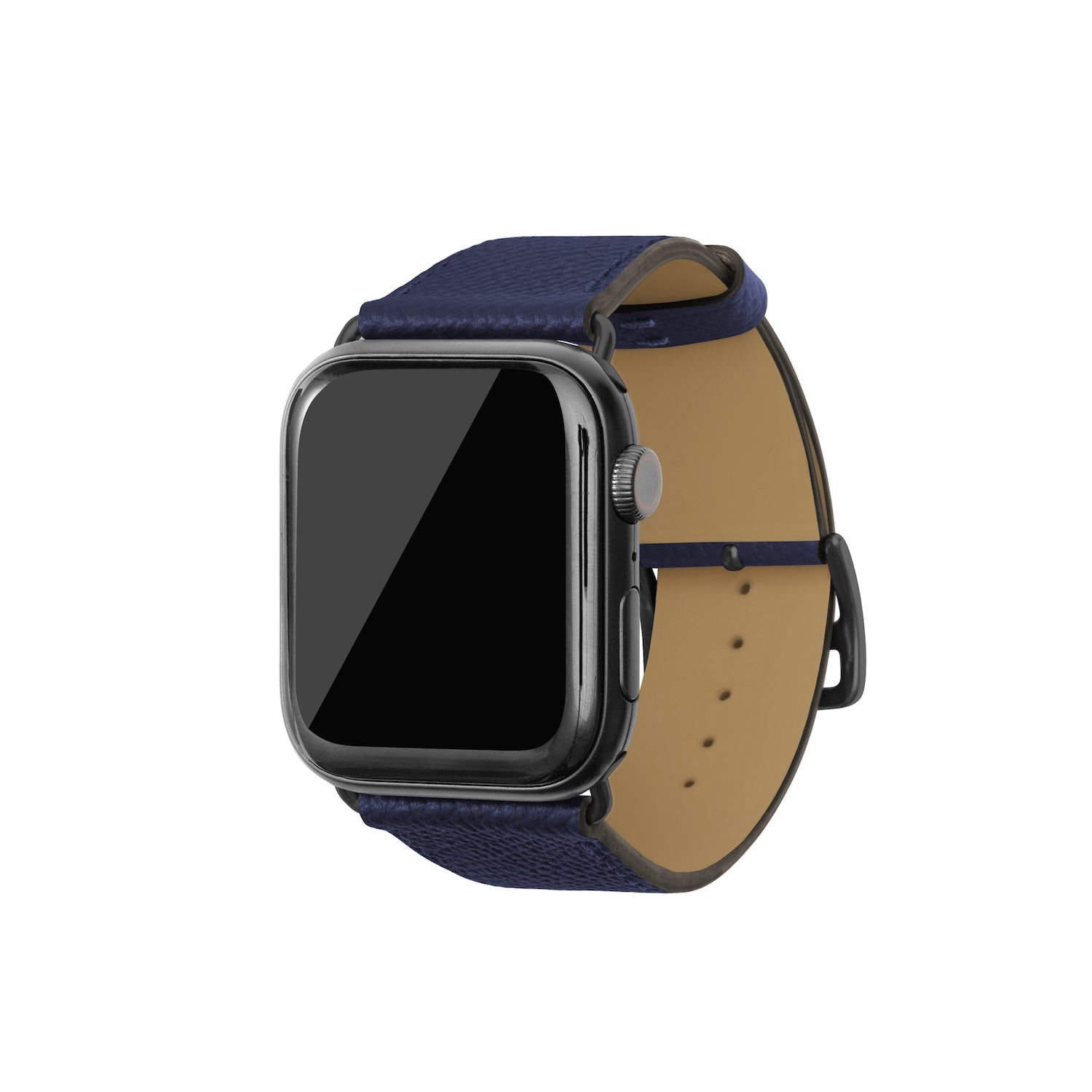 ノブレッサ Apple Watch レザーバンド【42mm/44mm/45mm, M/Lサイズ】 (アダプター：ブラック)