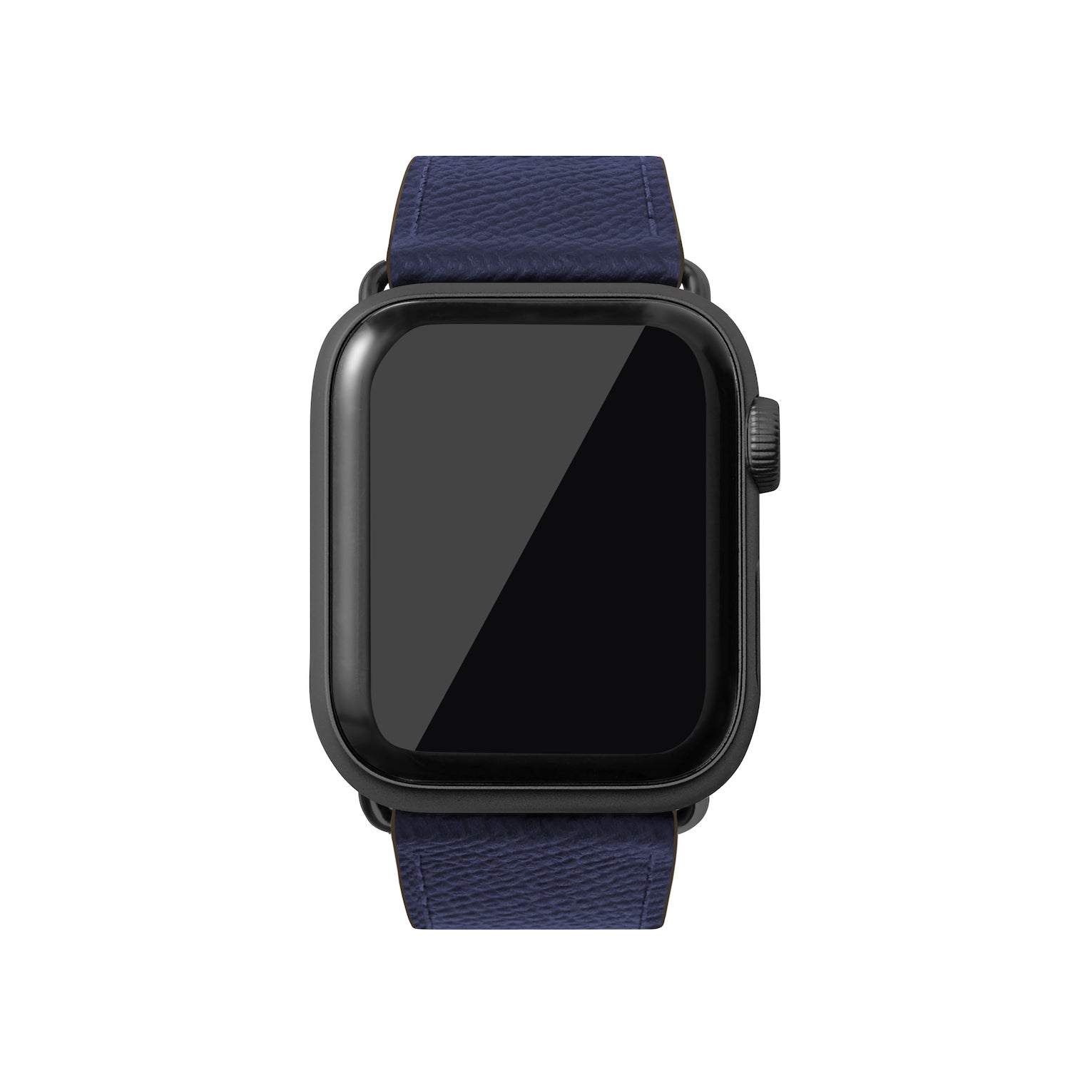 ノブレッサ Apple Watch レザーバンド【42mm/44mm/45mm, M/Lサイズ】 (アダプター：ブラック)