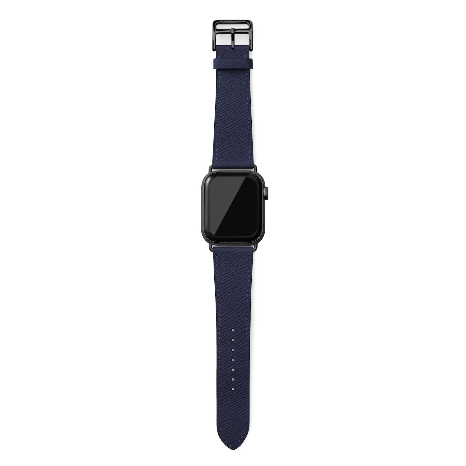 ノブレッサ Apple Watch レザーバンド【42mm/44mm/45mm, M/Lサイズ】 (アダプター：ブラック)