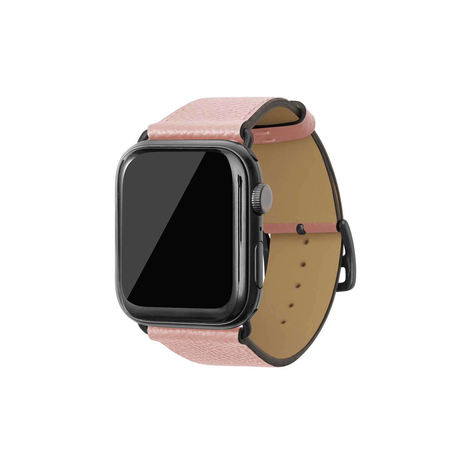 ノブレッサ Apple Watch レザーバンド【42mm/44mm/45mm, M/Lサイズ】 (アダプター：ブラック)