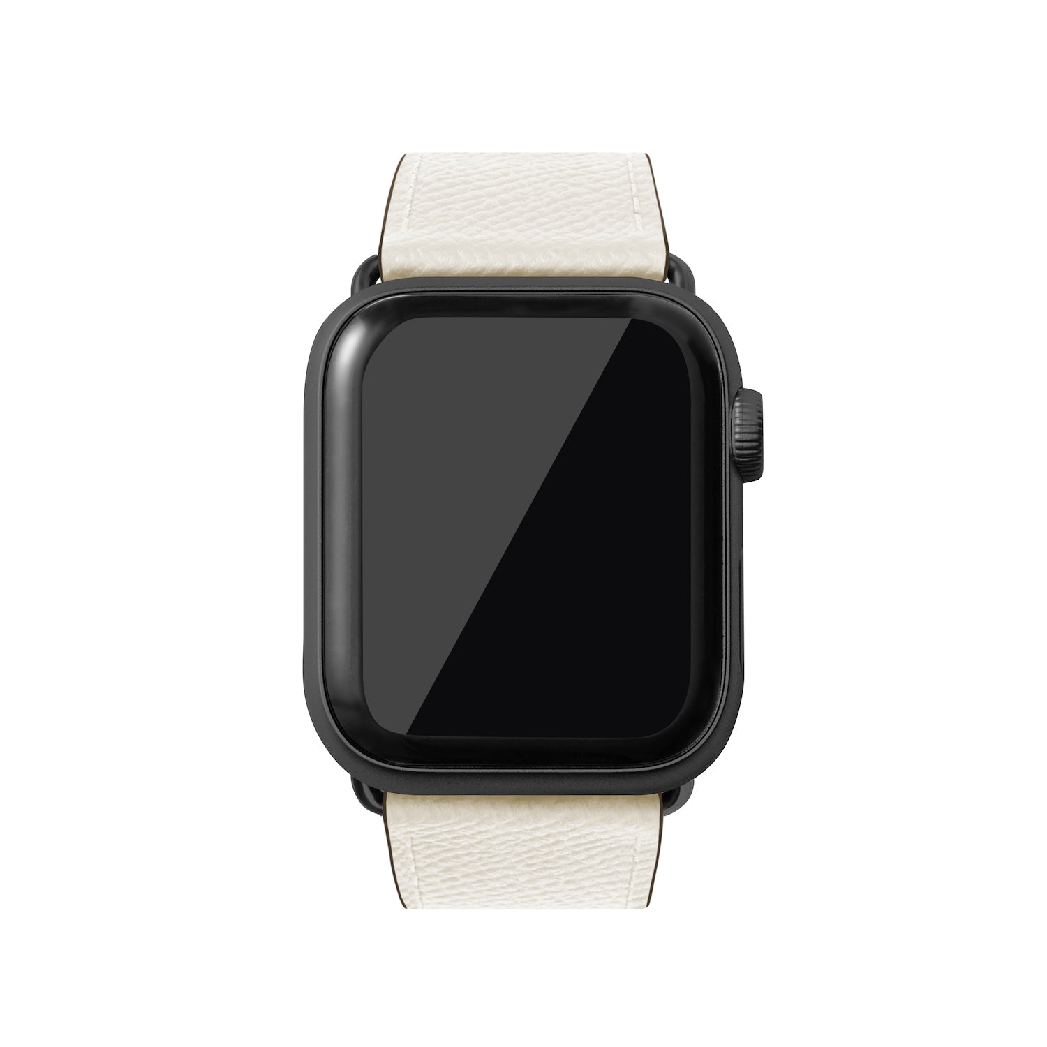 ノブレッサ Apple Watch レザーバンド【42mm/44mm/45mm, M/Lサイズ】 (アダプター：ブラック)