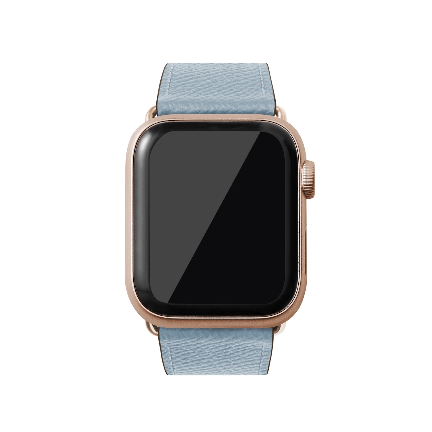 ノブレッサ Apple Watch レザーバンド【42mm/44mm/45mm, M/Lサイズ】 (アダプター：ゴールド)