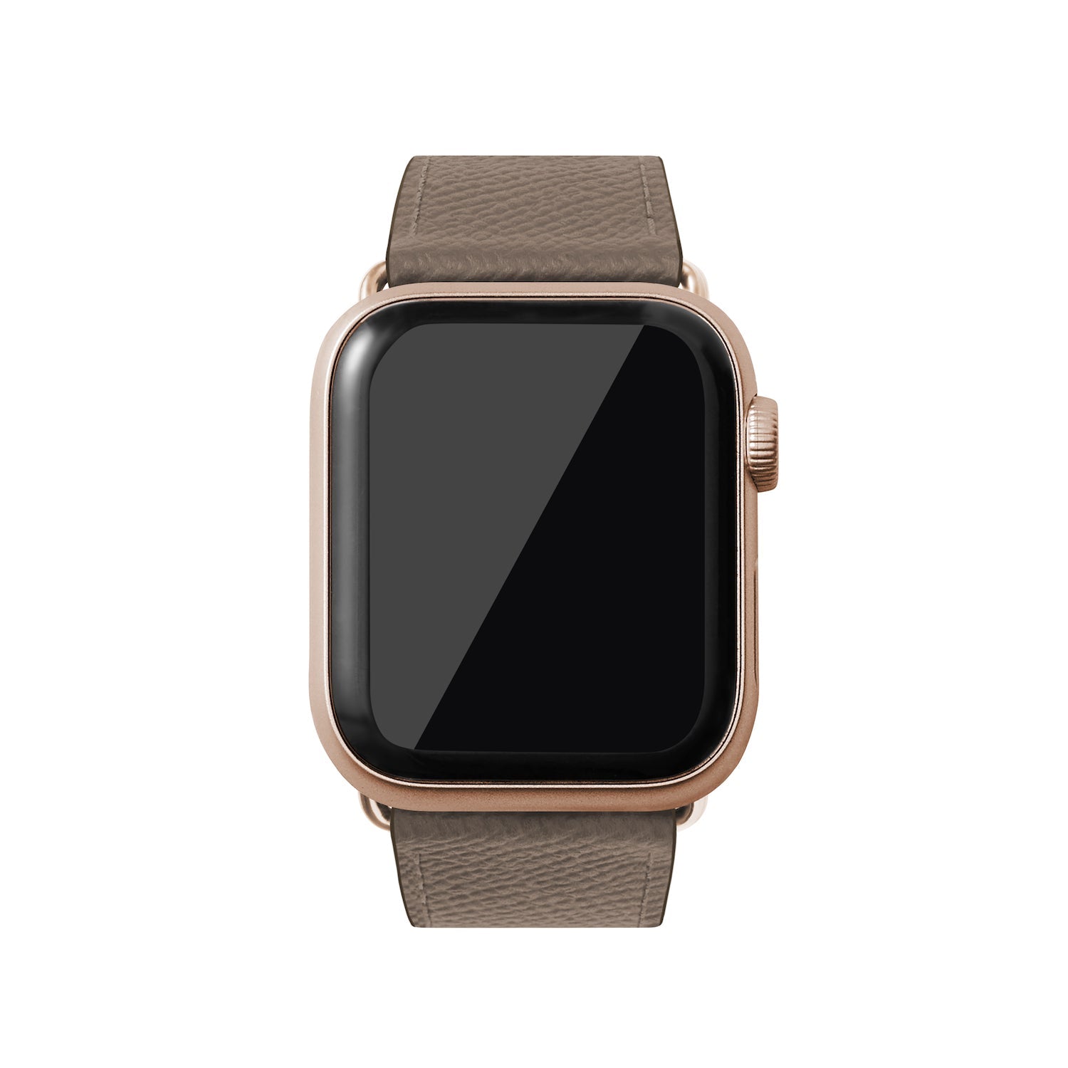 ノブレッサ Apple Watch レザーバンド【42mm/44mm/45mm, M/Lサイズ】 (アダプター：ゴールド)