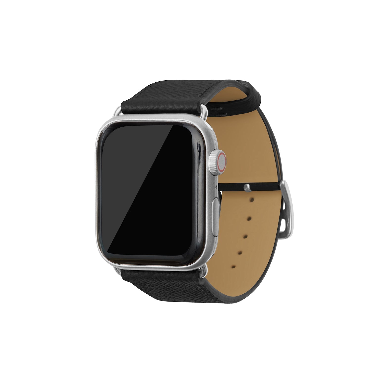 ノブレッサ Apple Watch レザーバンド【42mm/44mm/45mm, M/Lサイズ】 (アダプター：シルバー)