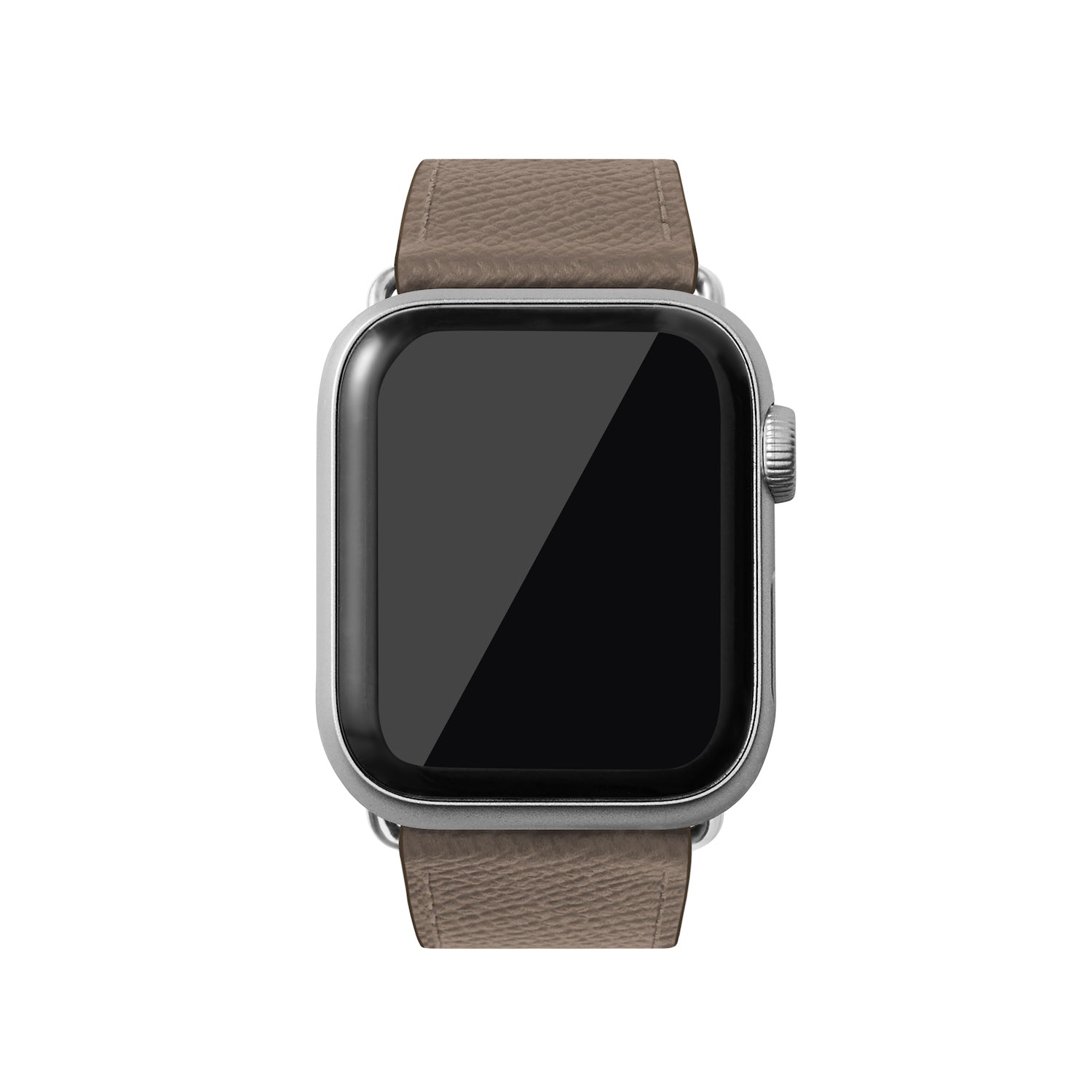 ノブレッサ Apple Watch レザーバンド【42mm/44mm/45mm, M/Lサイズ】 (アダプター：シルバー)