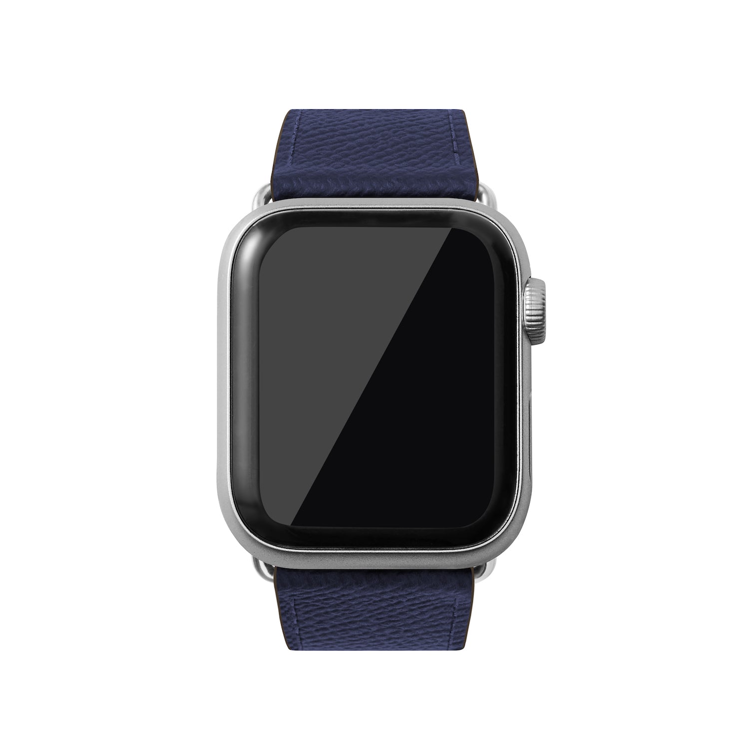 ノブレッサ Apple Watch レザーバンド【42mm/44mm/45mm, M/Lサイズ】 (アダプター：シルバー)